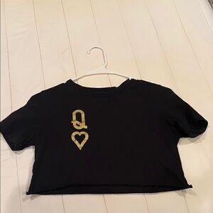 Women’s black crop